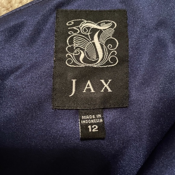 JAX Blue one shoulder midi dress - Picture 3 of 3